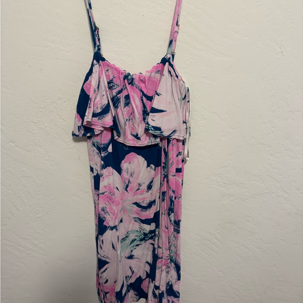 Lilly Pulitzer Pink and Blue Patterned Dress